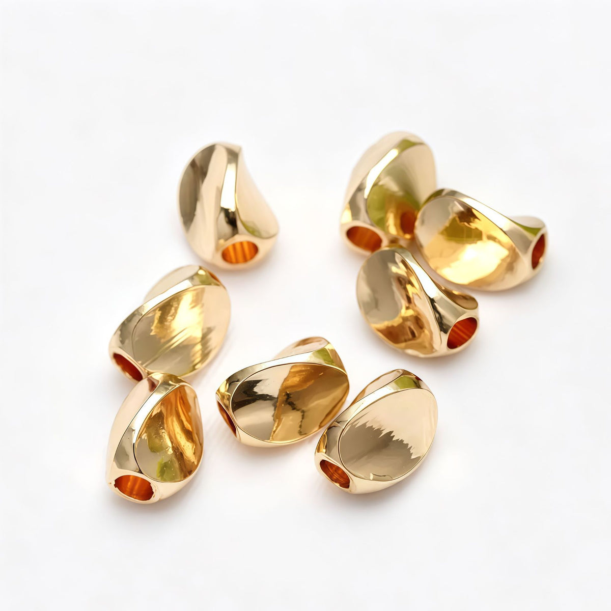 New!🆕[E408] 4*5mm Brass Twist Spacer Beads