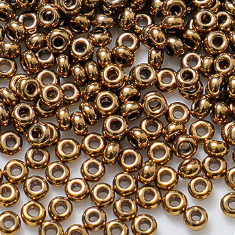🍩New!🆕[S675] 2mm Glass Metallic Color Donut Beads