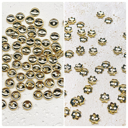 🏵️[E230] 6mm Copper Flower Spacer