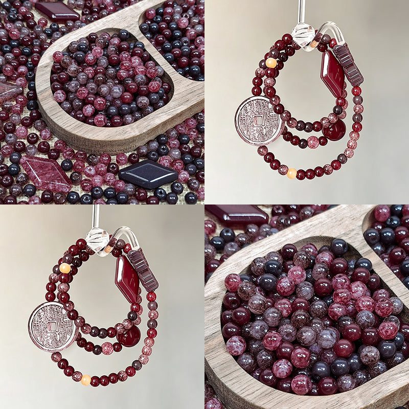 New!🆕[B504] Dark Berry Luminance (6mm,Glass)