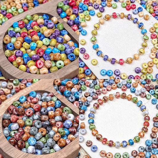 Sale!🆕[S693] Whimsical Picasso Cheerios (6*4mm,Glass)