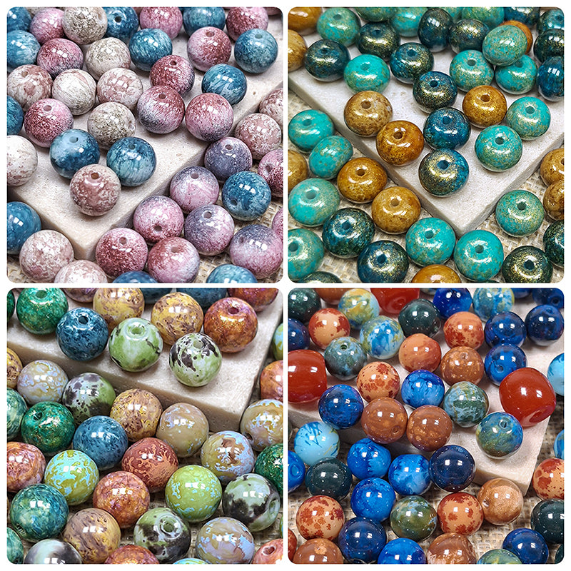 Sale🔥🆕[B388] Oil Painting Glass Beads