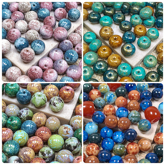Sale🔥🆕[B388] Oil Painting Glass Beads