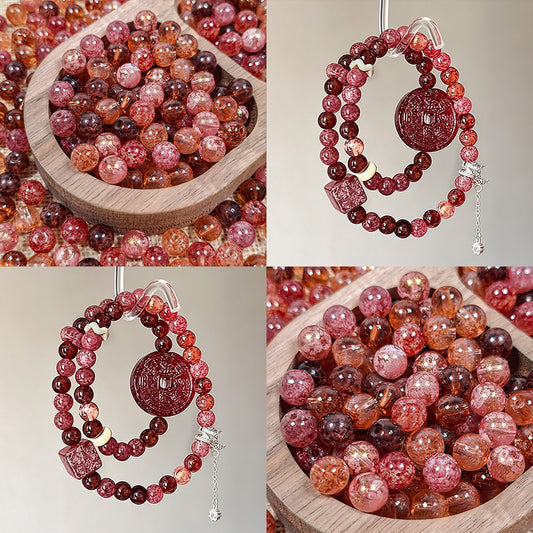 [B493] Amber‑Rouge Oracle (8mm,Glass)