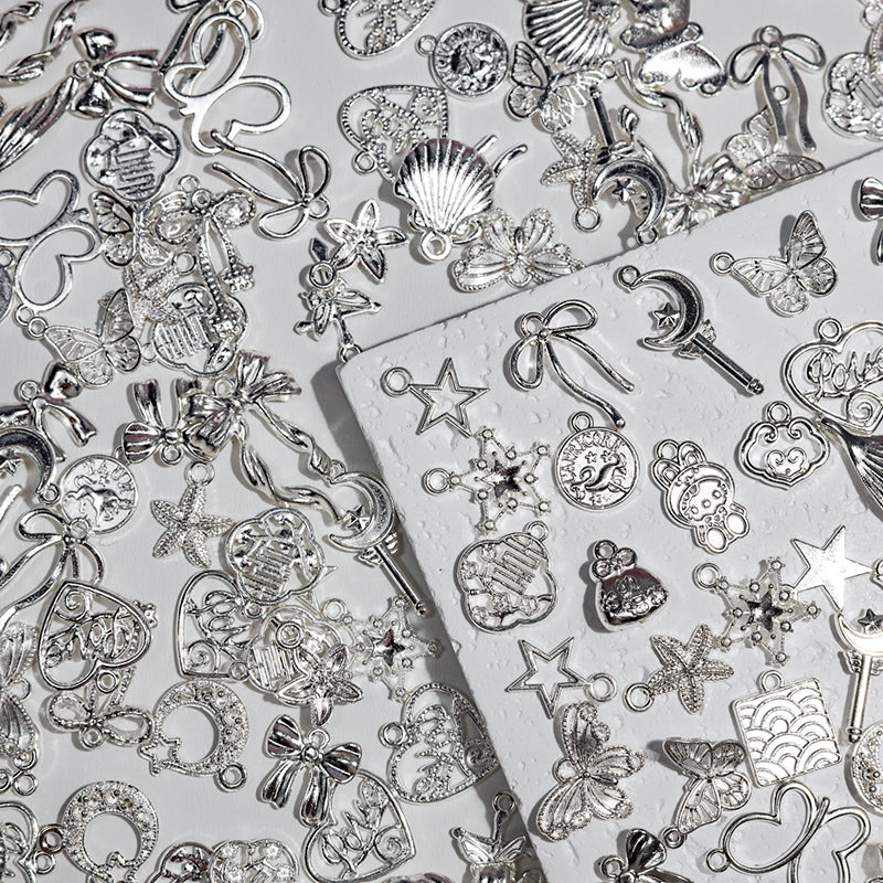 [E105] Silver Alloy Charm Mix