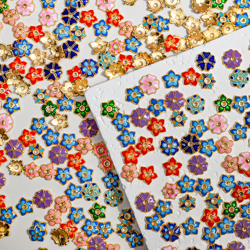 [E106] Colorful Flower Spacers
