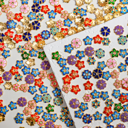 [E106] Colorful Flower Spacers