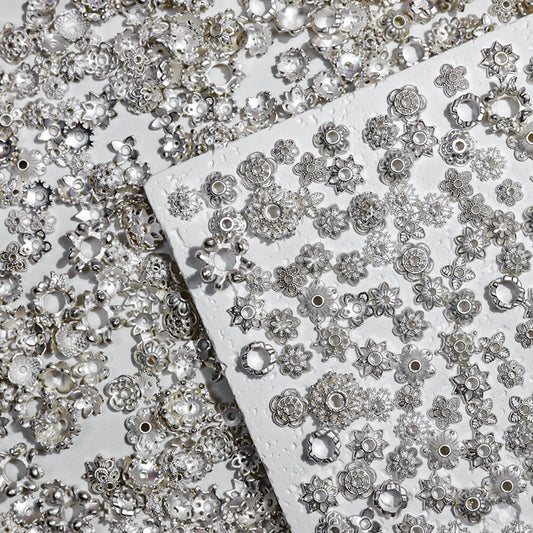 [E102] Anti-Tarnish Heavy Gold/Silver Plated Copper Flower Spacers