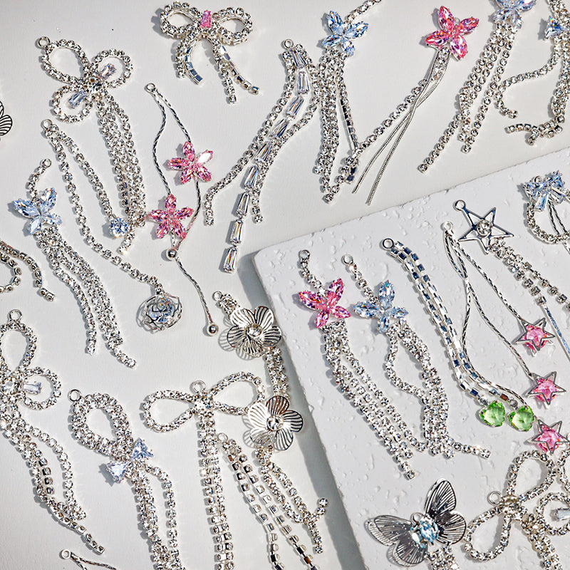 [X107] [CCC] Cubic Zirconia Tassels Pendant Blind Bags