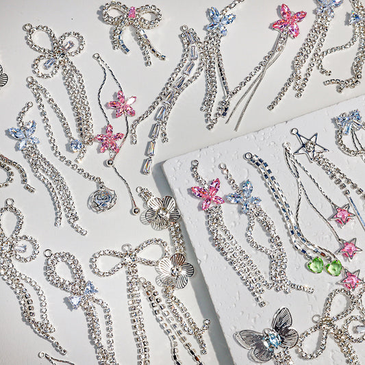 [X107] [CCC] Cubic Zirconia Tassels Pendant Blind Bags