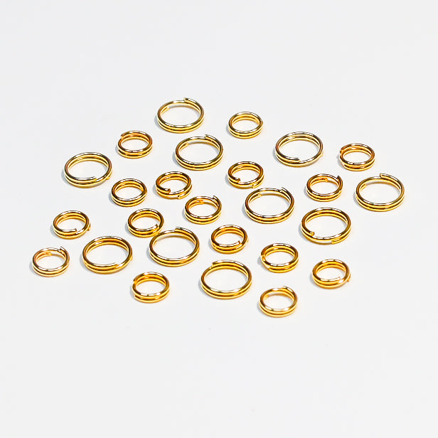 [E121] 6-8mm Double Loop Keyring Connector