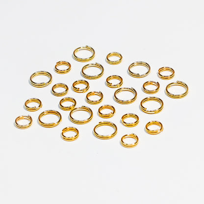 [E121] 6-8mm Double Loop Keyring Connector