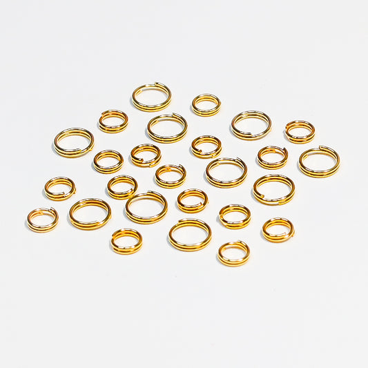 [E121] 6-8mm Double Loop Keyring Connector