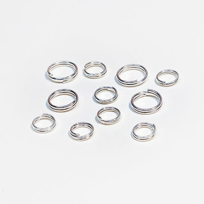 [E121] 6-8mm Double Loop Keyring Connector