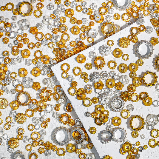 🪙[E126] Assorted Anti-Tarnish Heavy Gold/Silver Plated Copper Spacers