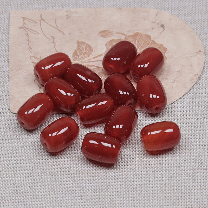 New!🆕[B268] Carnelian Barrel Beads