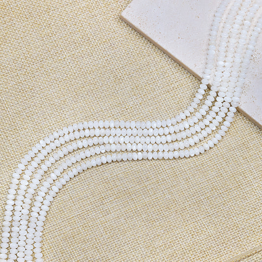 New!🆕[N102] 3*5mm Natural Shell Donut Beads String