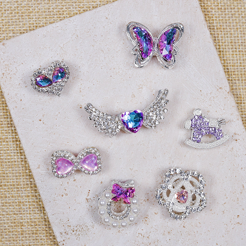 [E244] Fancy Purple Charm (For Keychain/Pen)