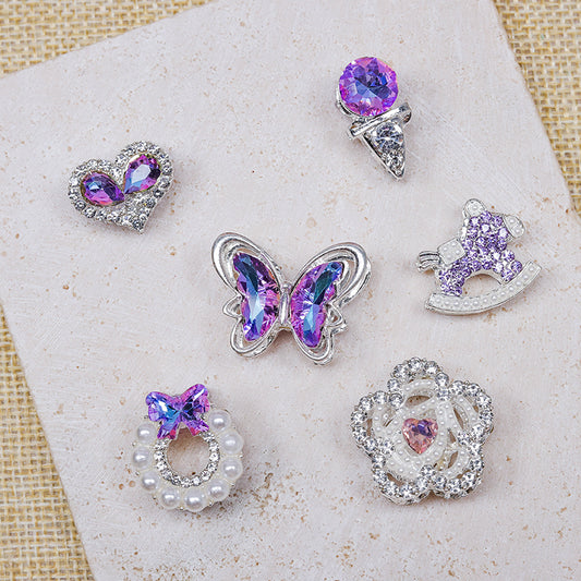 [E244] Fancy Purple Charm (For Keychain/Pen)