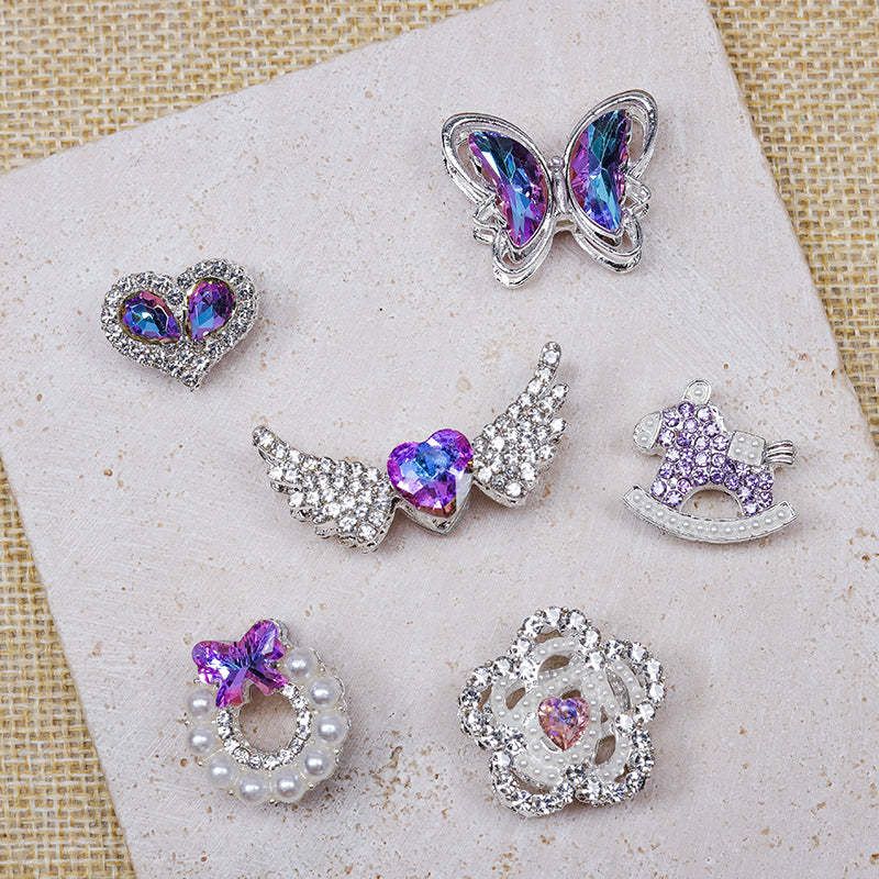 [E244] Fancy Purple Charm (For Keychain/Pen)
