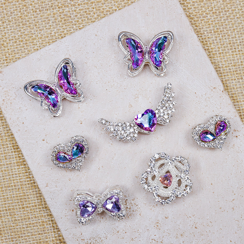 [E244] Fancy Purple Charm (For Keychain/Pen)