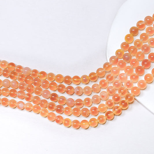 📿[N128] 8mm Natural Jelly Agate Beads String