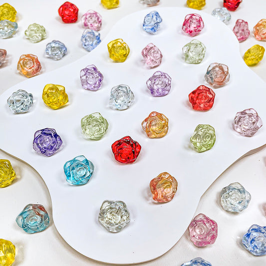 [B103] Camellia Bloom (13mm Glass Beads)