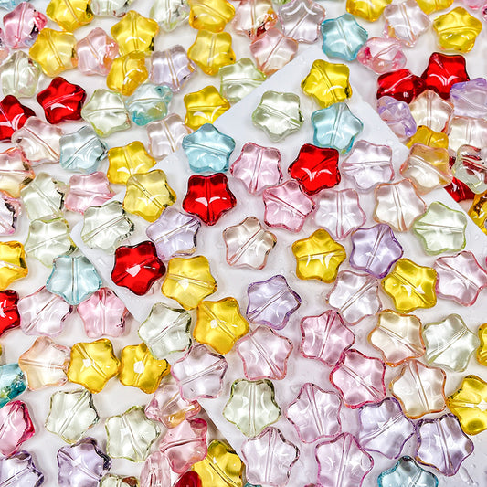 [B110] Make A Wish (15mm Glass Star Beads)