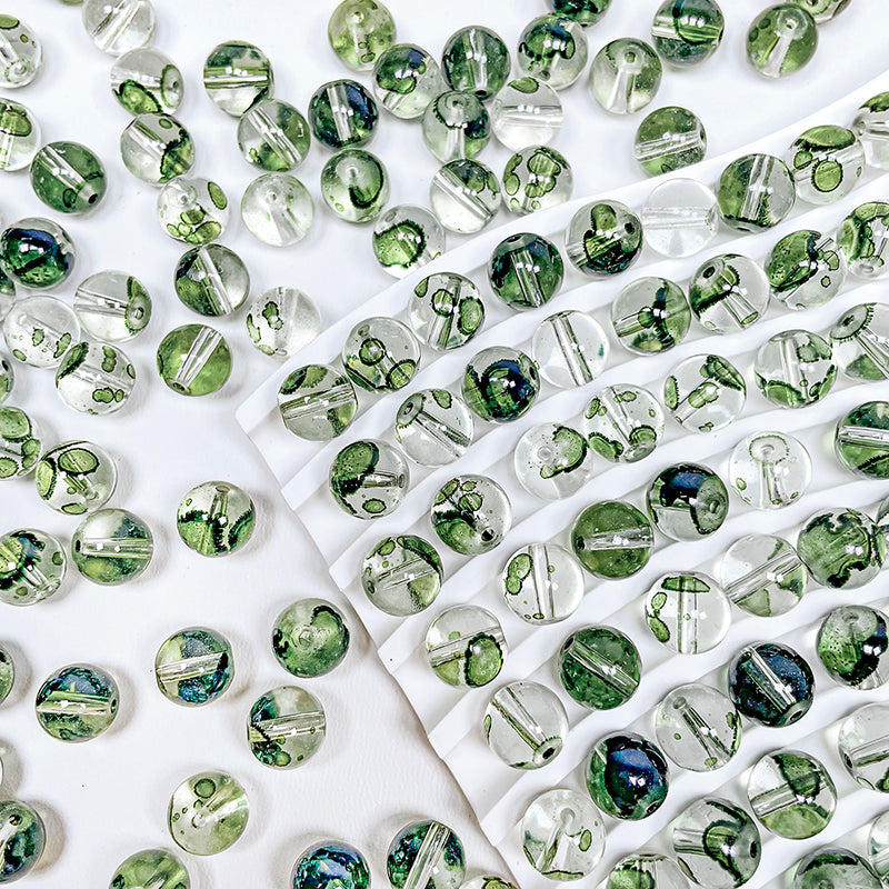[B102] Dancing Ink (10mm Glass Beads)