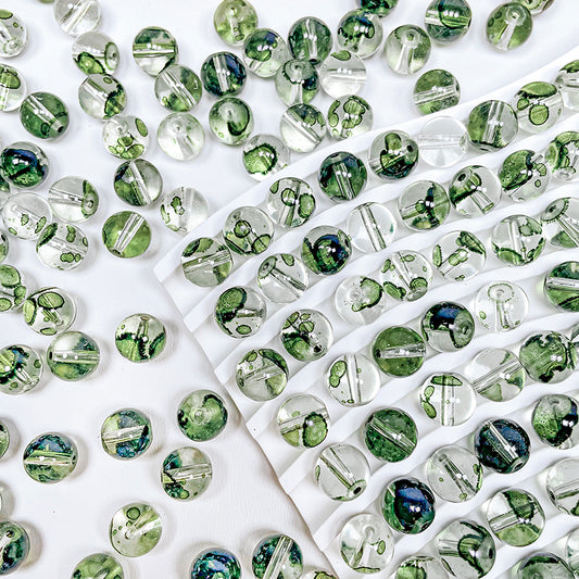 [B102] Dancing Ink (10mm Glass Beads)