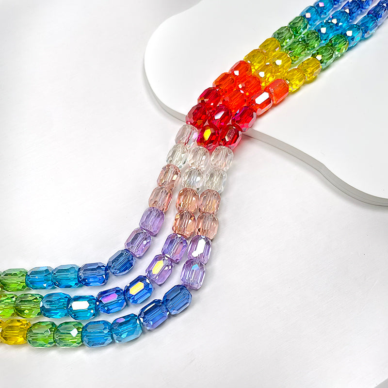 Sale🔥[B121] 8mm Rainbow Beads Strings (Glass)