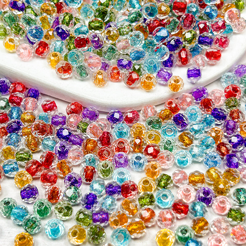 New!🆕[S554] Rainbow Fireflies (4mm, Glass)