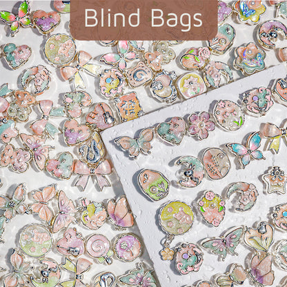 [X103] [CCC] Luminous Oil Painting Alloy Beads/Charms Blind Bags
