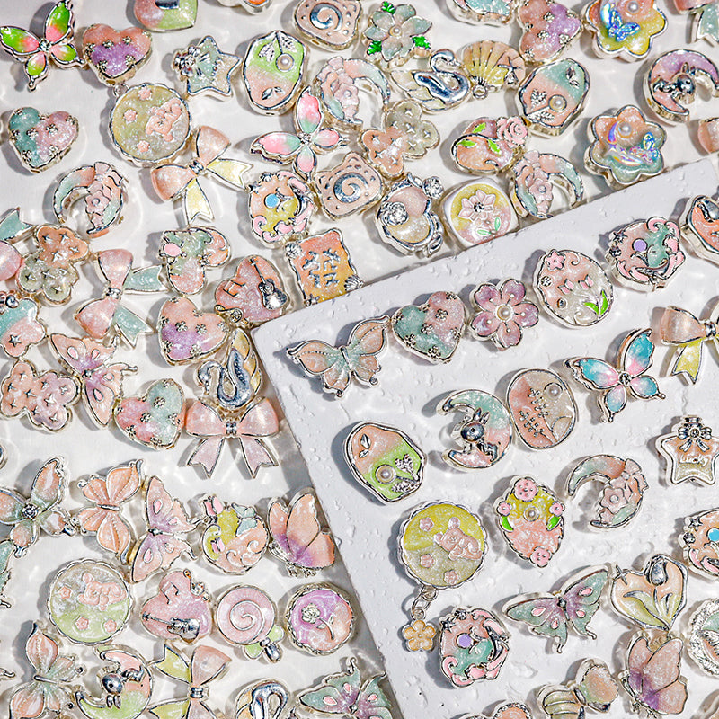 [X103] [CCC] Luminous Oil Painting Alloy Beads/Charms Blind Bags