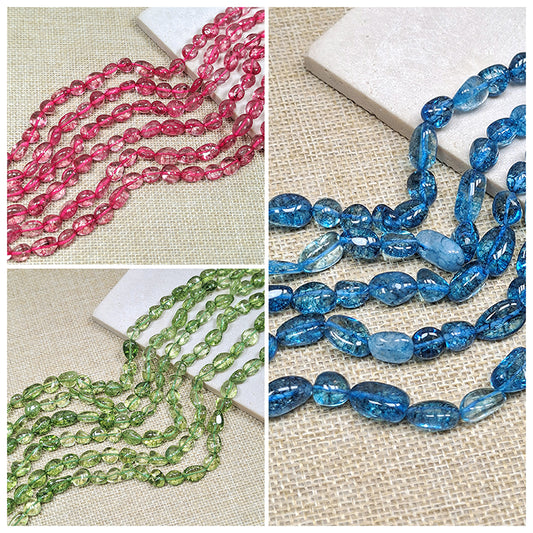 🔥Sale![N145] Natural Quartz Freeform Beads String