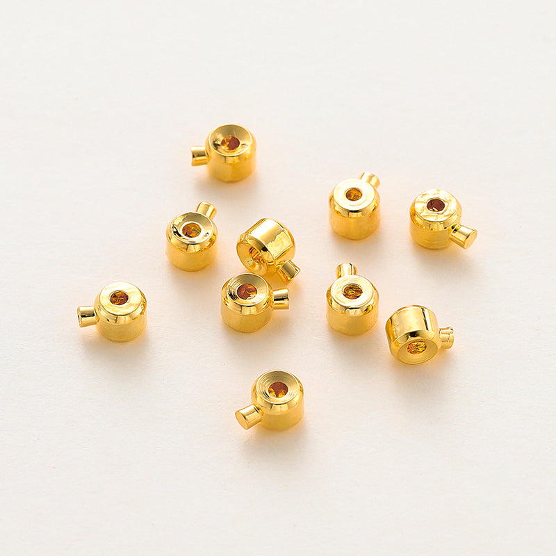 🫕[E150] 3mm Press-Lock Beads